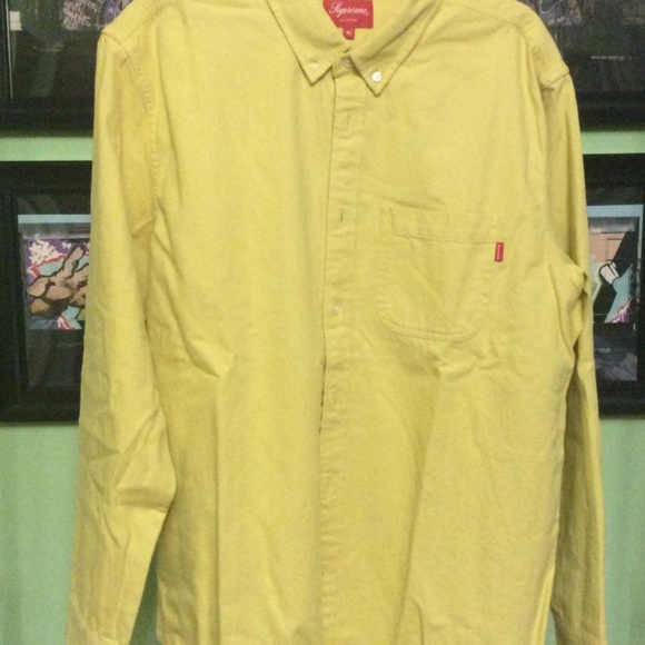 Supreme Denim Long Sleeve X-Large Back Logo - Picture 2 of 8